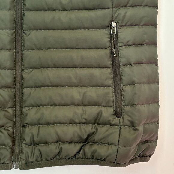 Eddie Bauer EB650 Down Puffer Full Zip Vest Green Size Small Classic L39 - Picture 7 of 13
